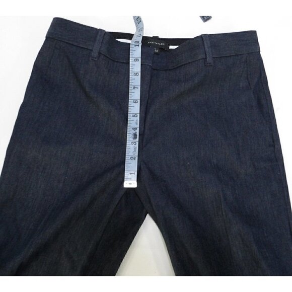 ANN TAYLOR dark gray capri pants with lace at bottom woman's size 6 NEW, NO TAGS - Picture 4 of 6